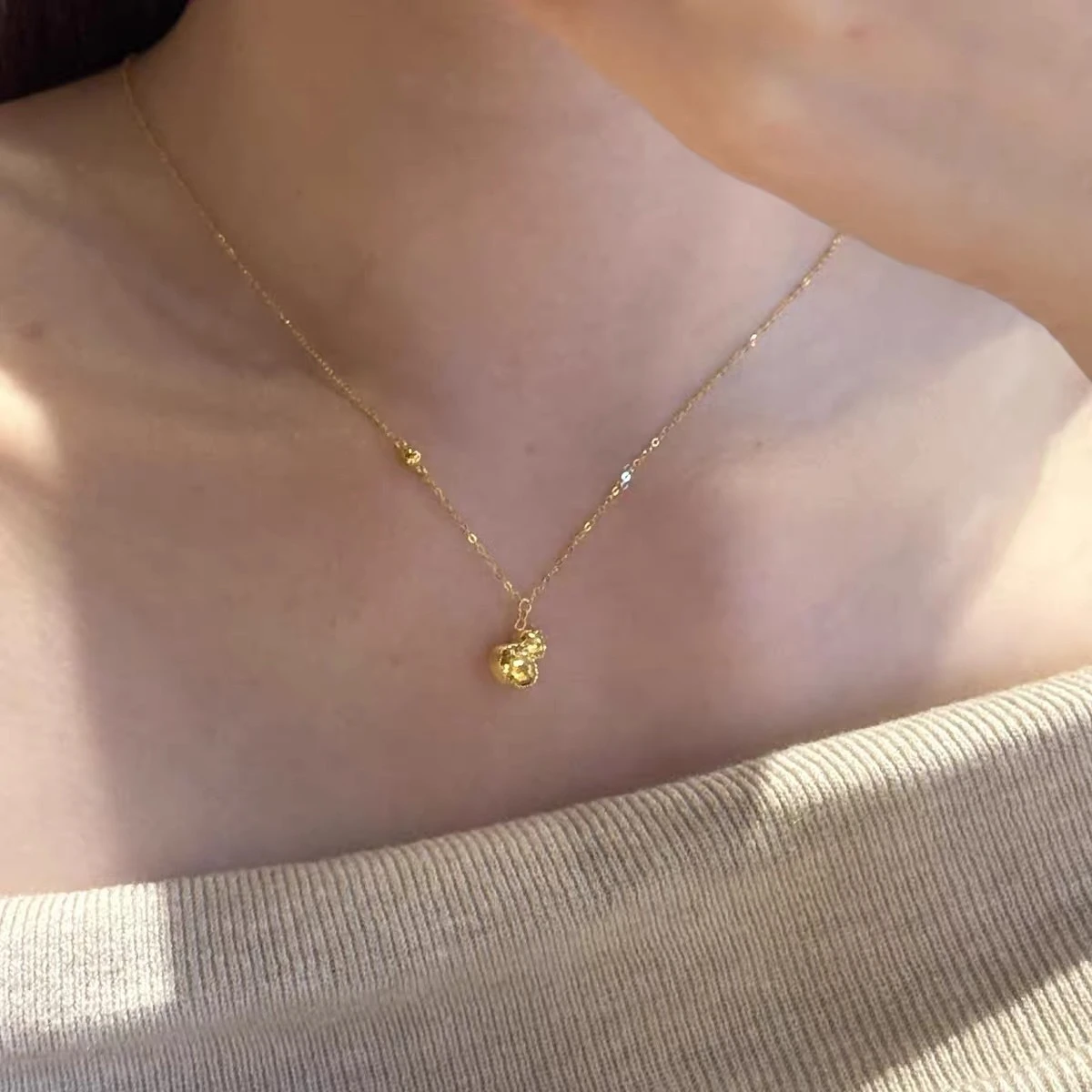 Collier femme plaqué or